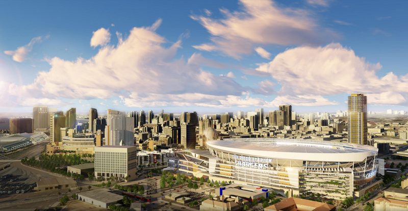 Illustration for article titled These Drawings Of A New Chargers Stadium Are Pretty But Who Gives A Shit